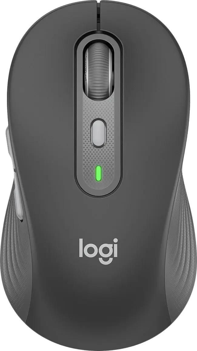 Мышь беспроводная Logitech M750, Bluetooth/Радио, оптическая, USB, 4000dpi, графитовый [910-006269]